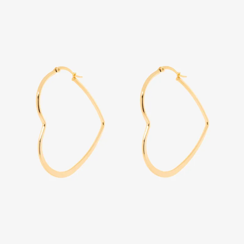 Oversized Heart Hoop Earrings sold by Pura Vida