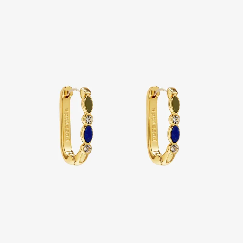 Stone Hoop Earrings sold by Pura Vida