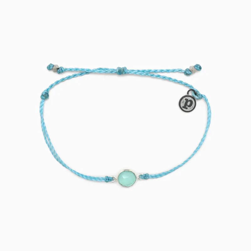 Aqua Stone Charm Bracelet sold by Pura Vida