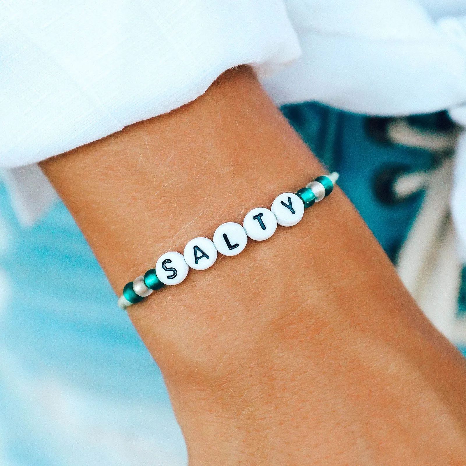 Salty Alphabet Bead Bracelet sold by Pura Vida product image thumbnail 3