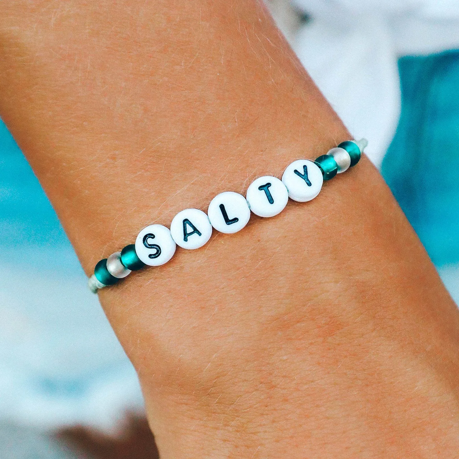 Salty Alphabet Bead Bracelet sold by Pura Vida product image thumbnail 2