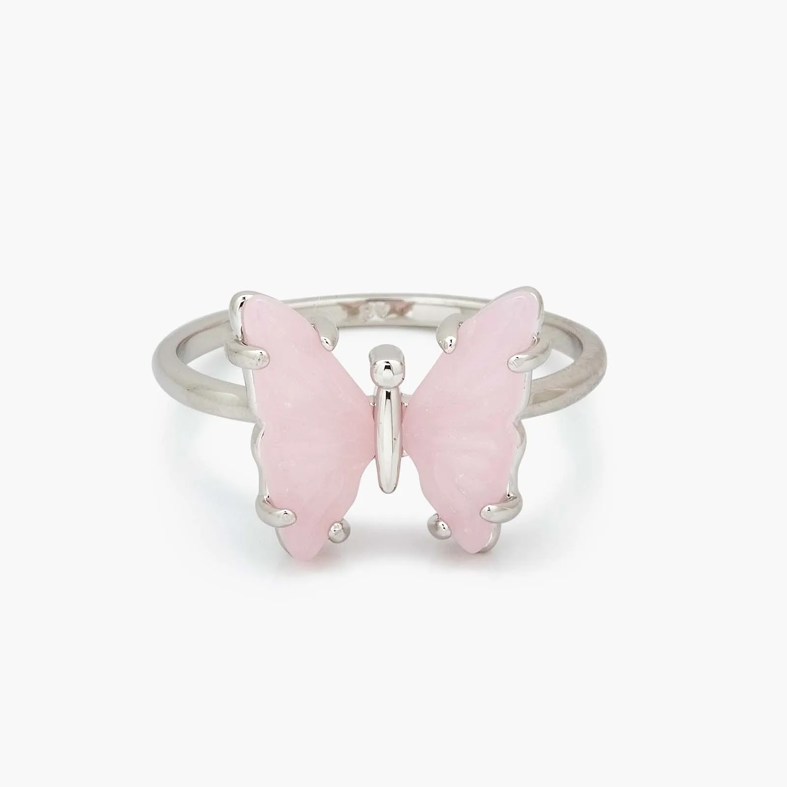 Engraved Stone Butterfly Ring sold by Pura Vida