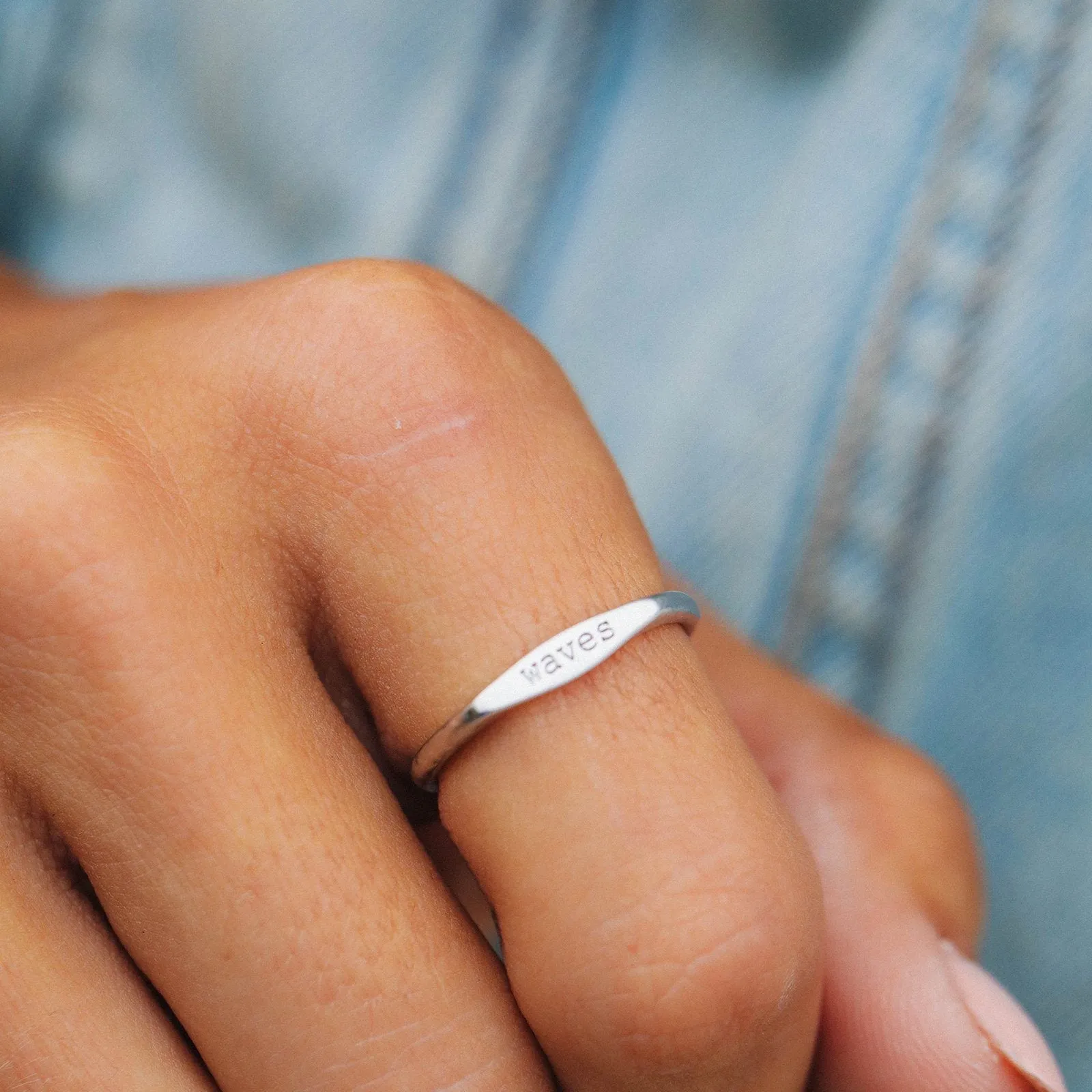 Wave Vibes Stacking Ring sold by Pura Vida product image thumbnail 2