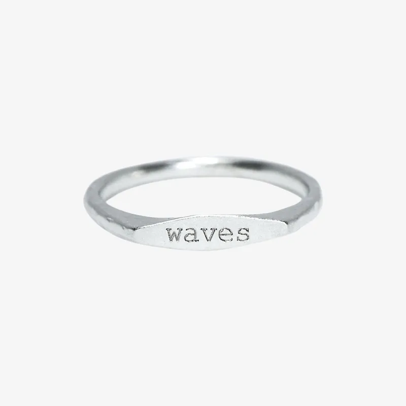 Wave Vibes Stacking Ring sold by Pura Vida