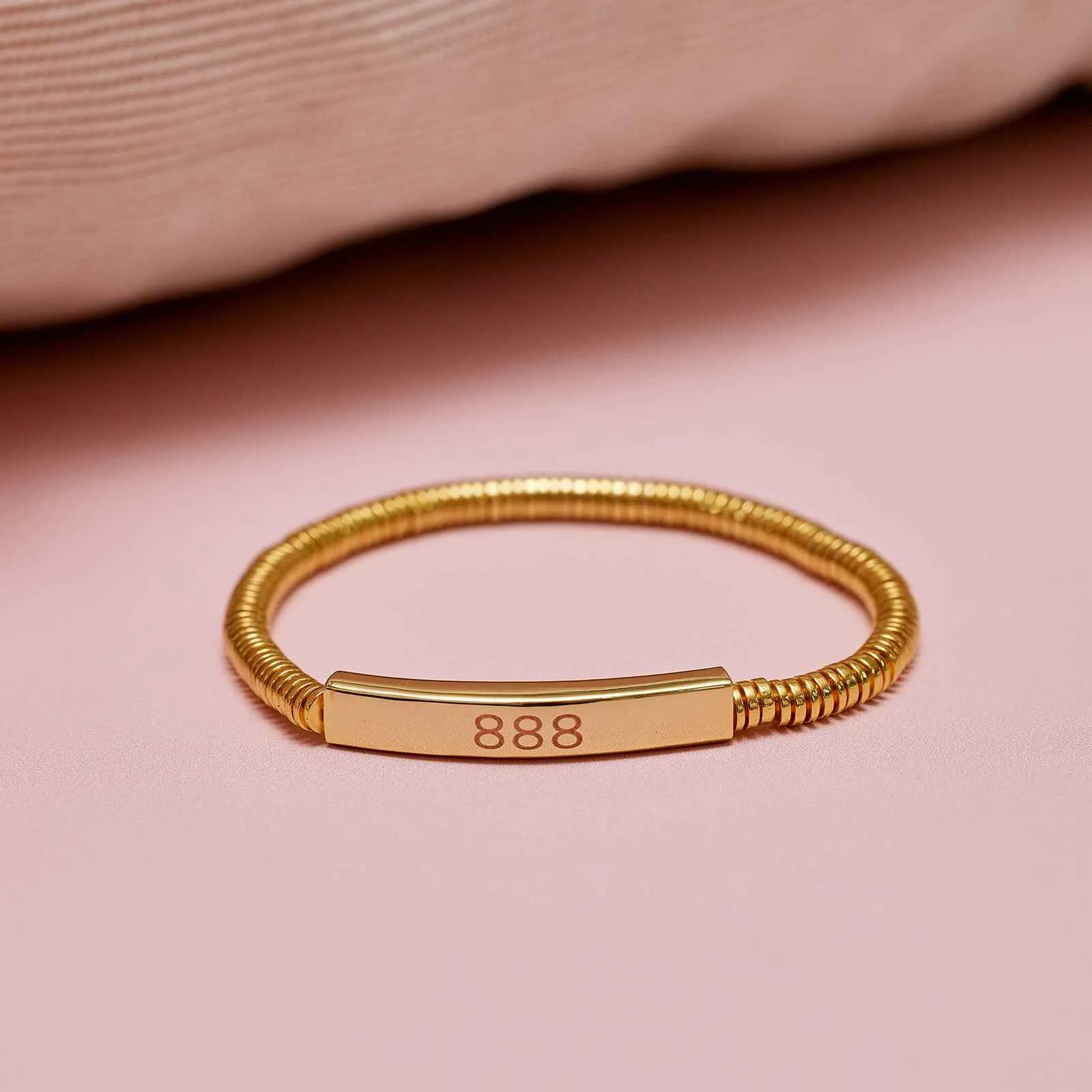 Engravable Disc Bead Stretch Bracelet sold by Pura Vida product image thumbnail 5