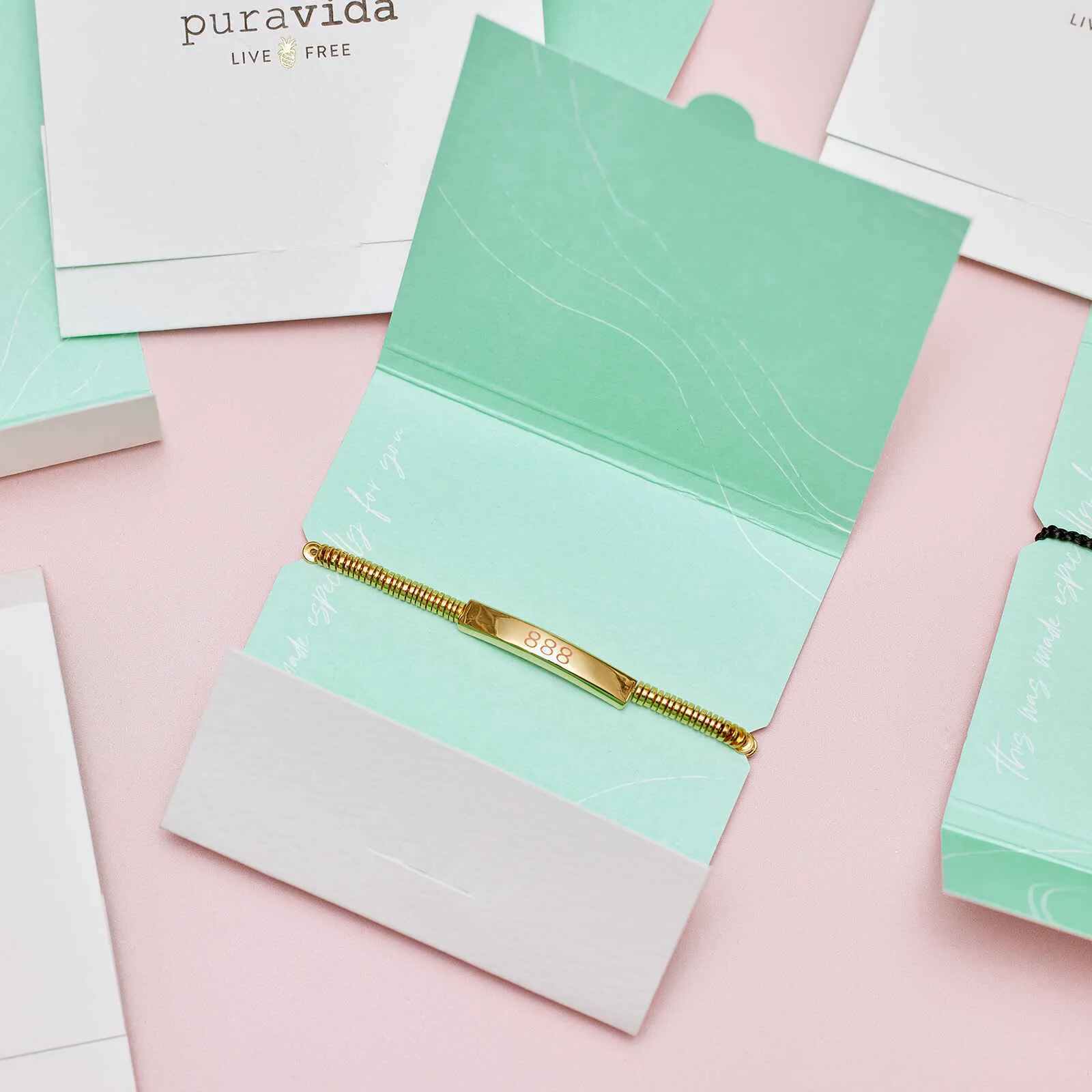 Engravable Disc Bead Stretch Bracelet sold by Pura Vida product image thumbnail 3