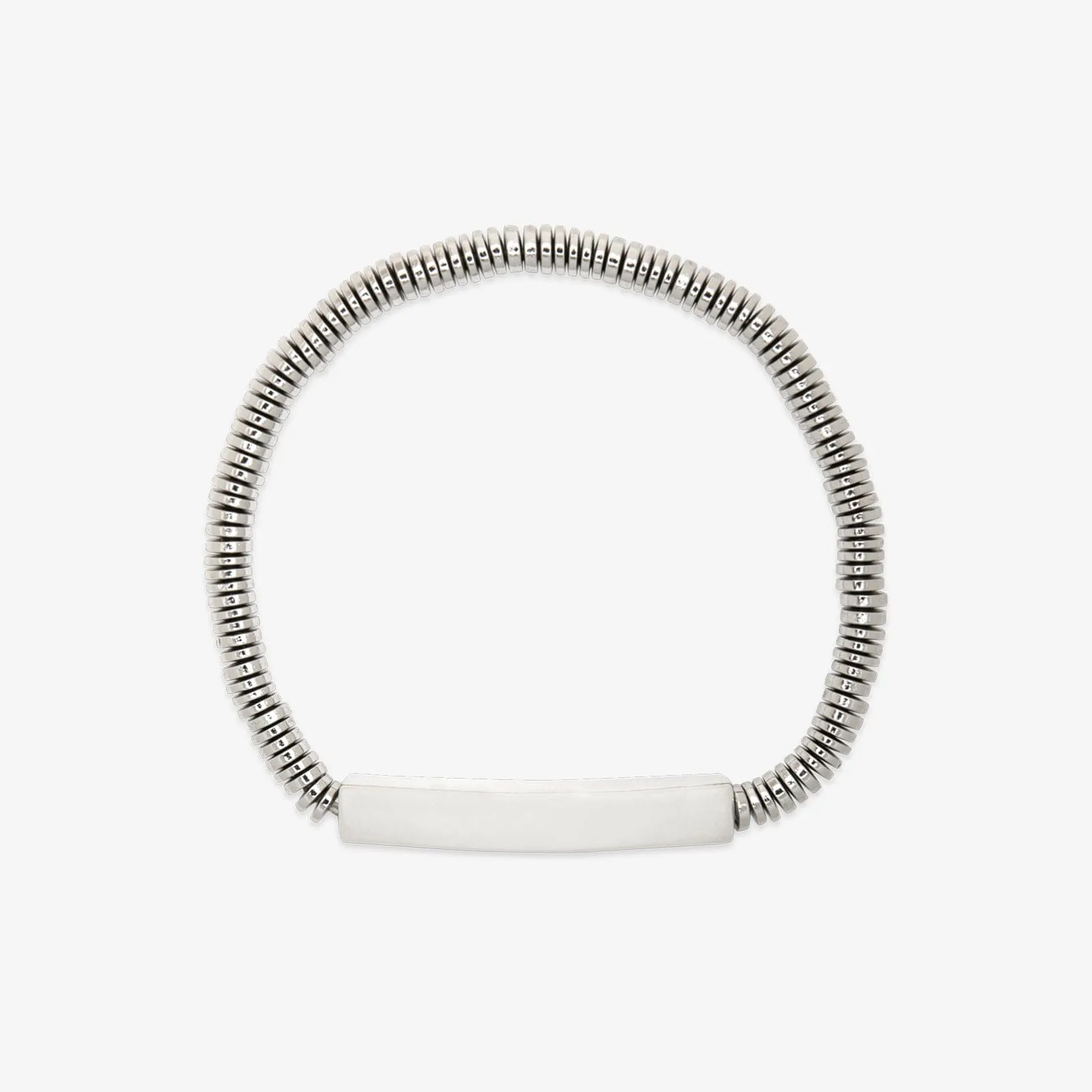 Engravable Disc Bead Stretch Bracelet sold by Pura Vida product image thumbnail 2