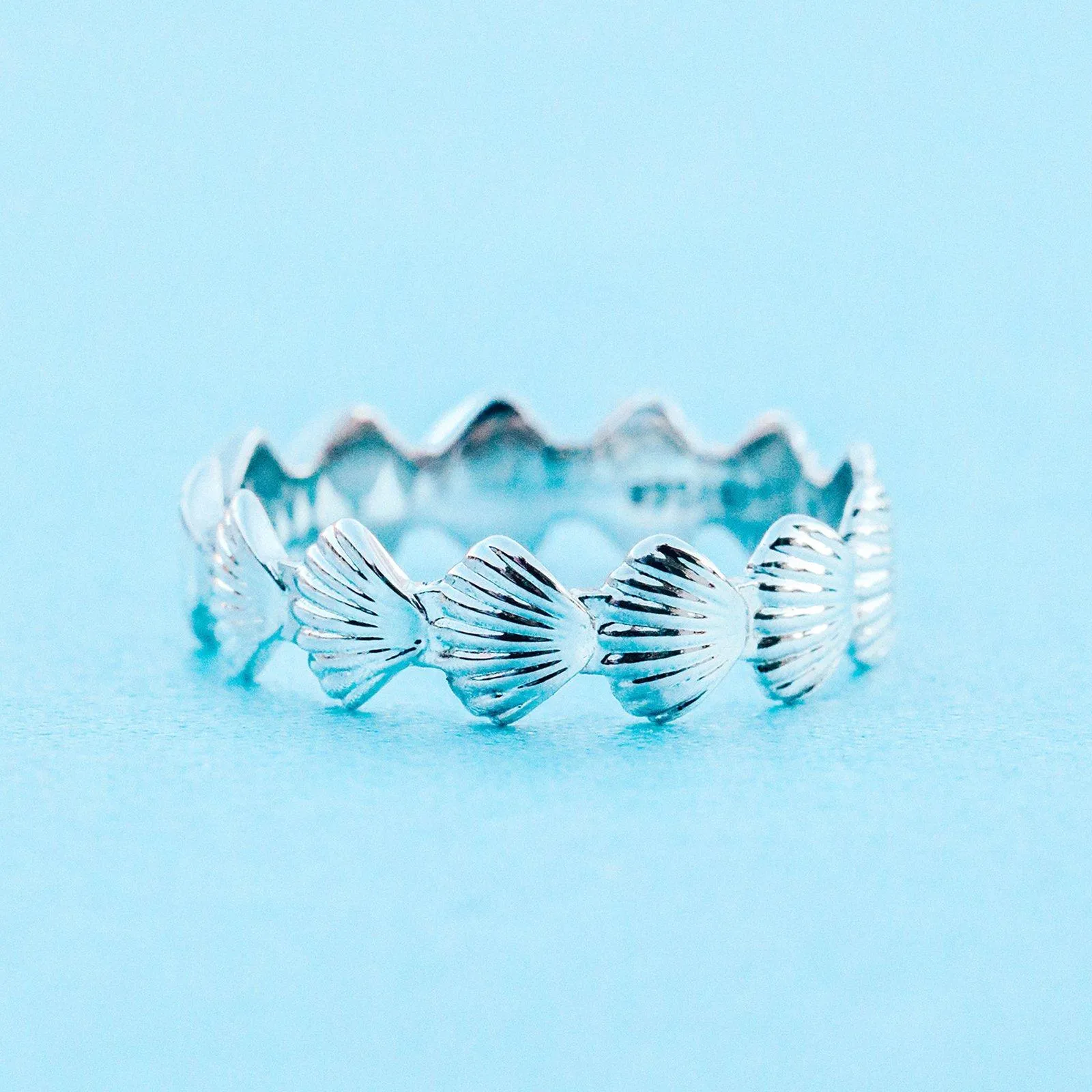 Clam Shell Band Ring sold by Pura Vida product image thumbnail 4