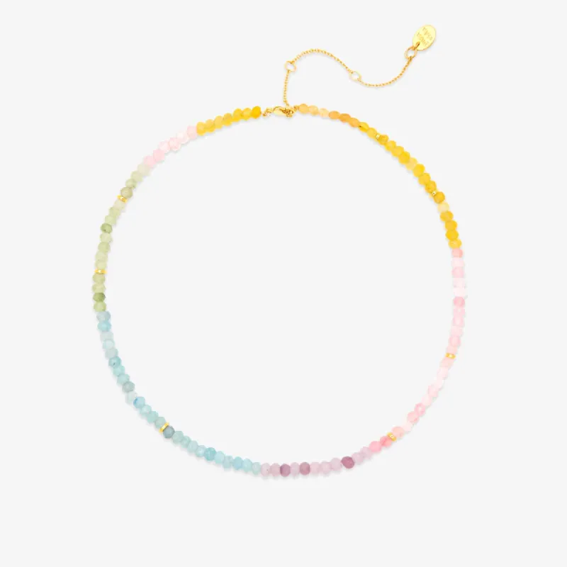 Ombre Rainbow Bead Choker sold by Pura Vida