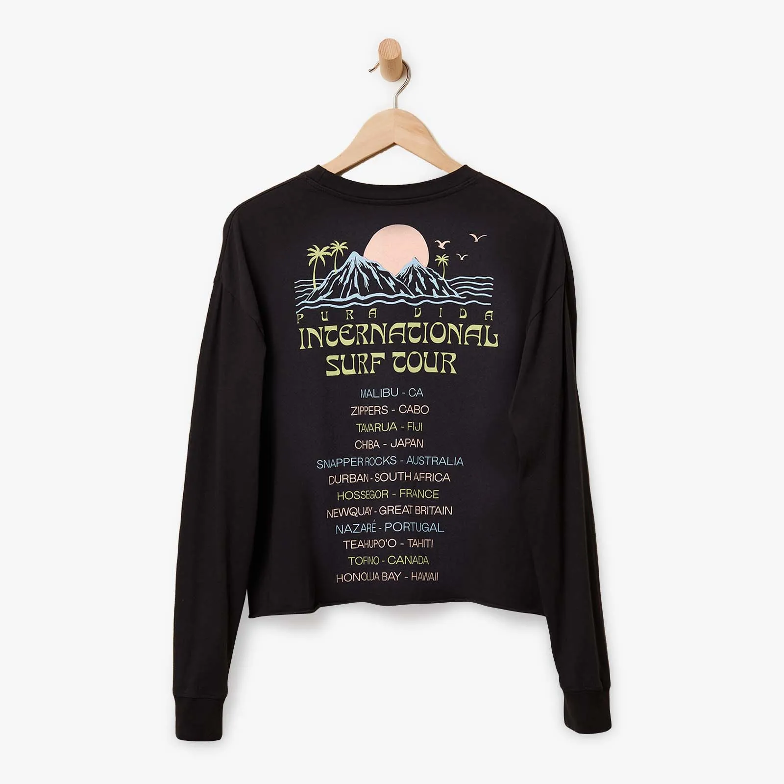 International Surf Tour Long Sleeve Boxy Tee sold by Pura Vida product image thumbnail 2