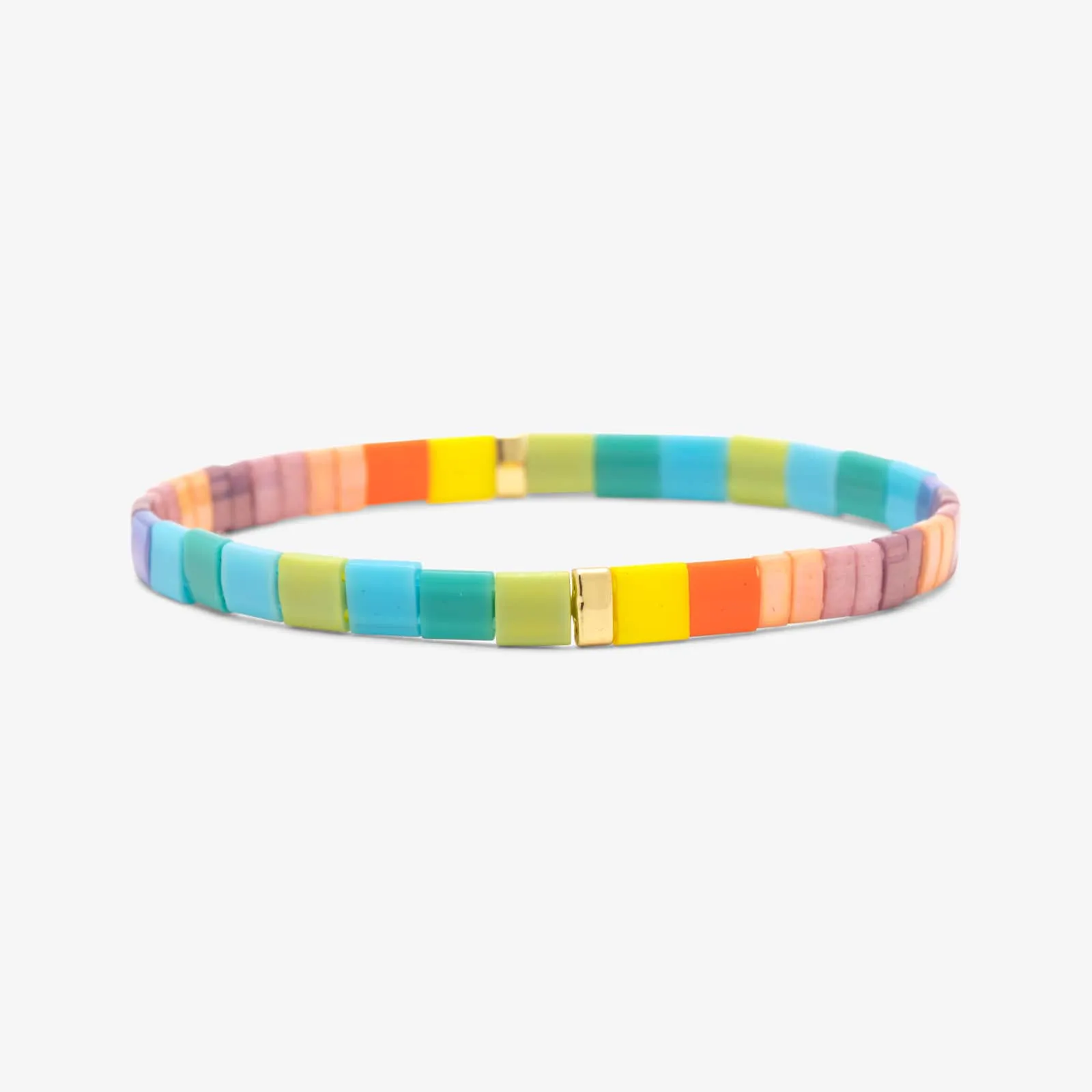 Paradise Tile Bead Stretch Bracelet sold by Pura Vida
