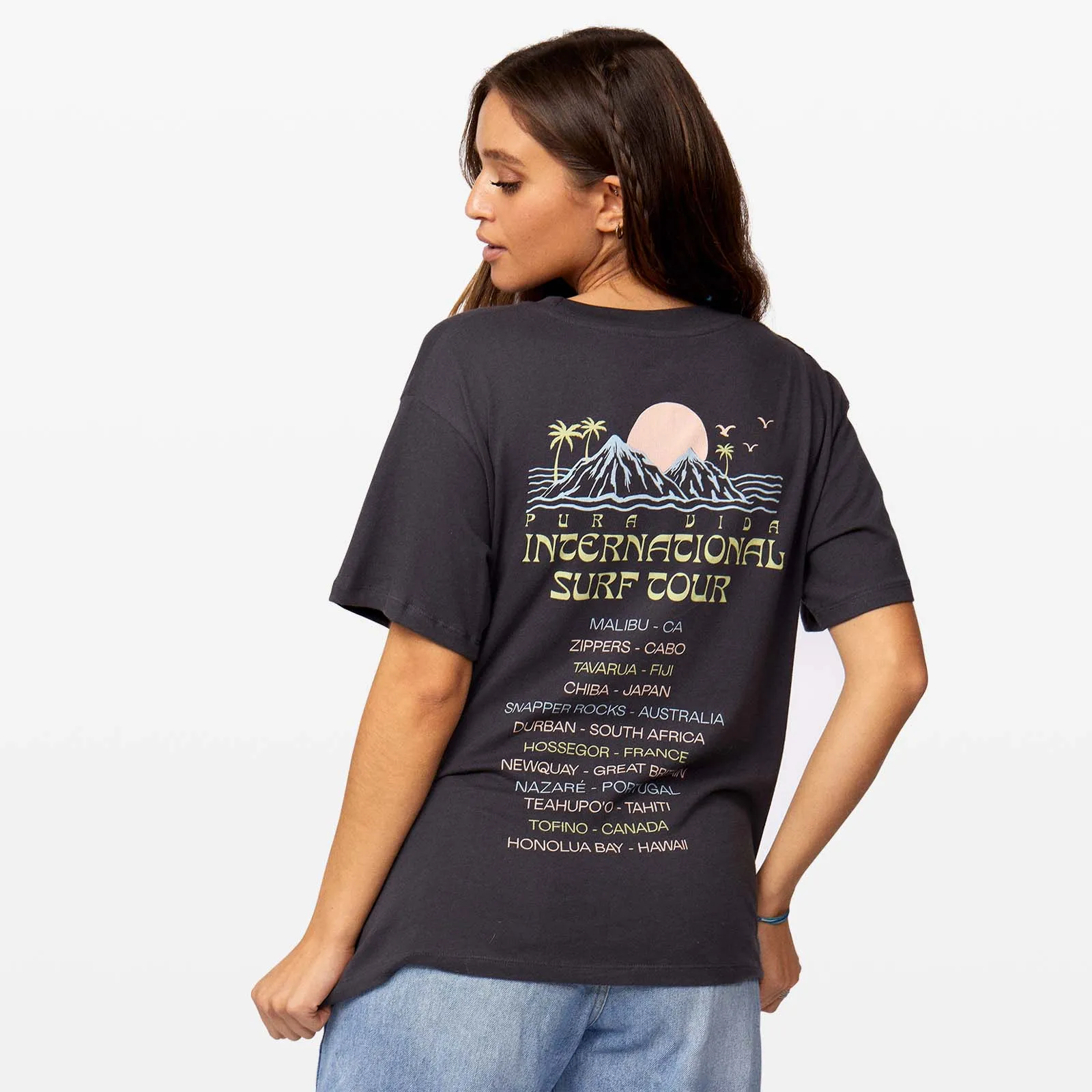 International Surf Tour Crewneck Tee sold by Pura Vida product image thumbnail 2