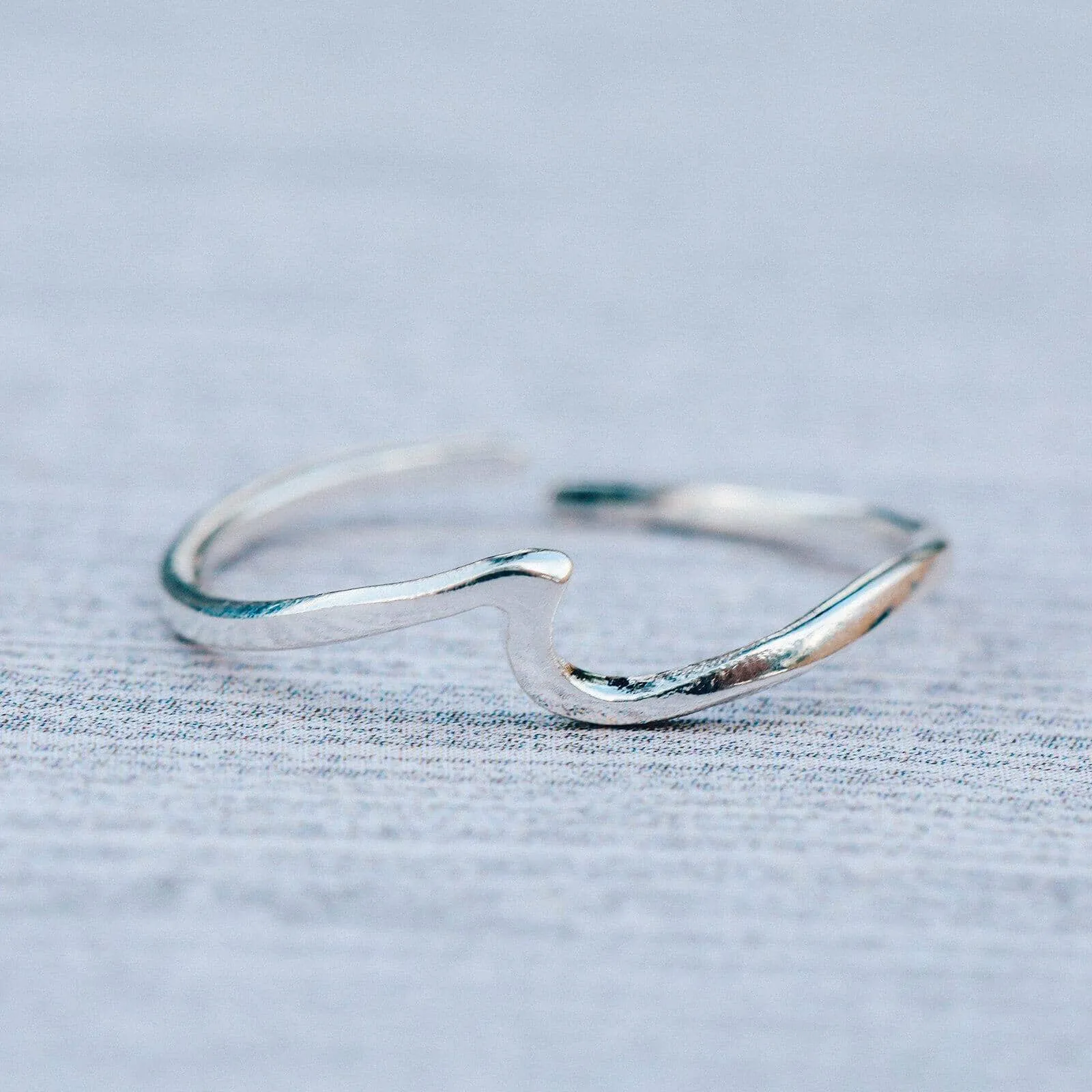 Silver Wave Toe Ring sold by Pura Vida product image thumbnail 3
