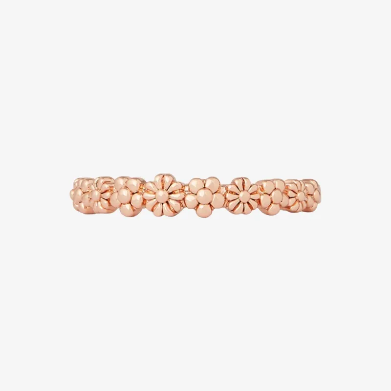 Rose Gold Floral Stacking Ring sold by Pura Vida