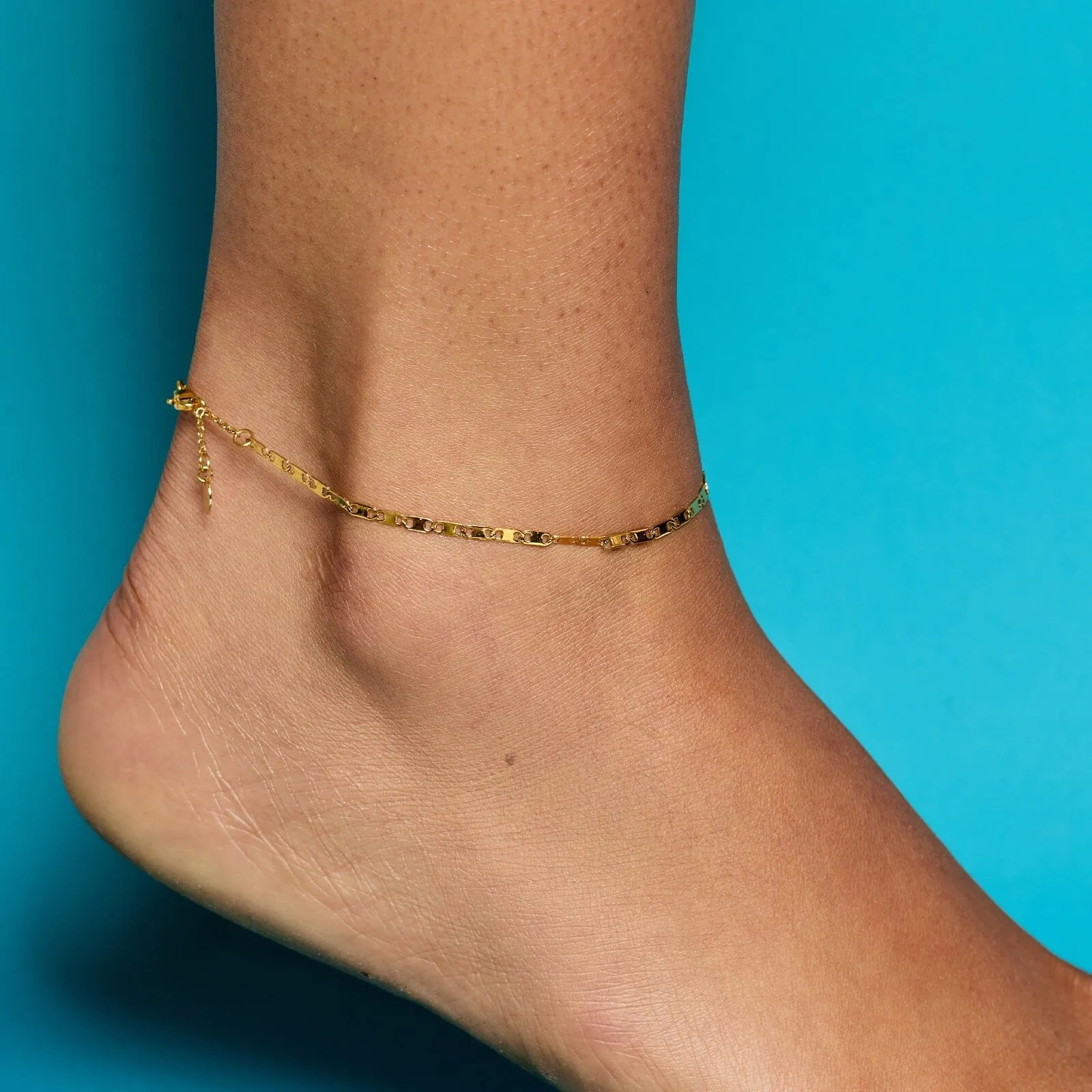 Surfrider Mirror Chain Anklet sold by Pura Vida product image thumbnail 2