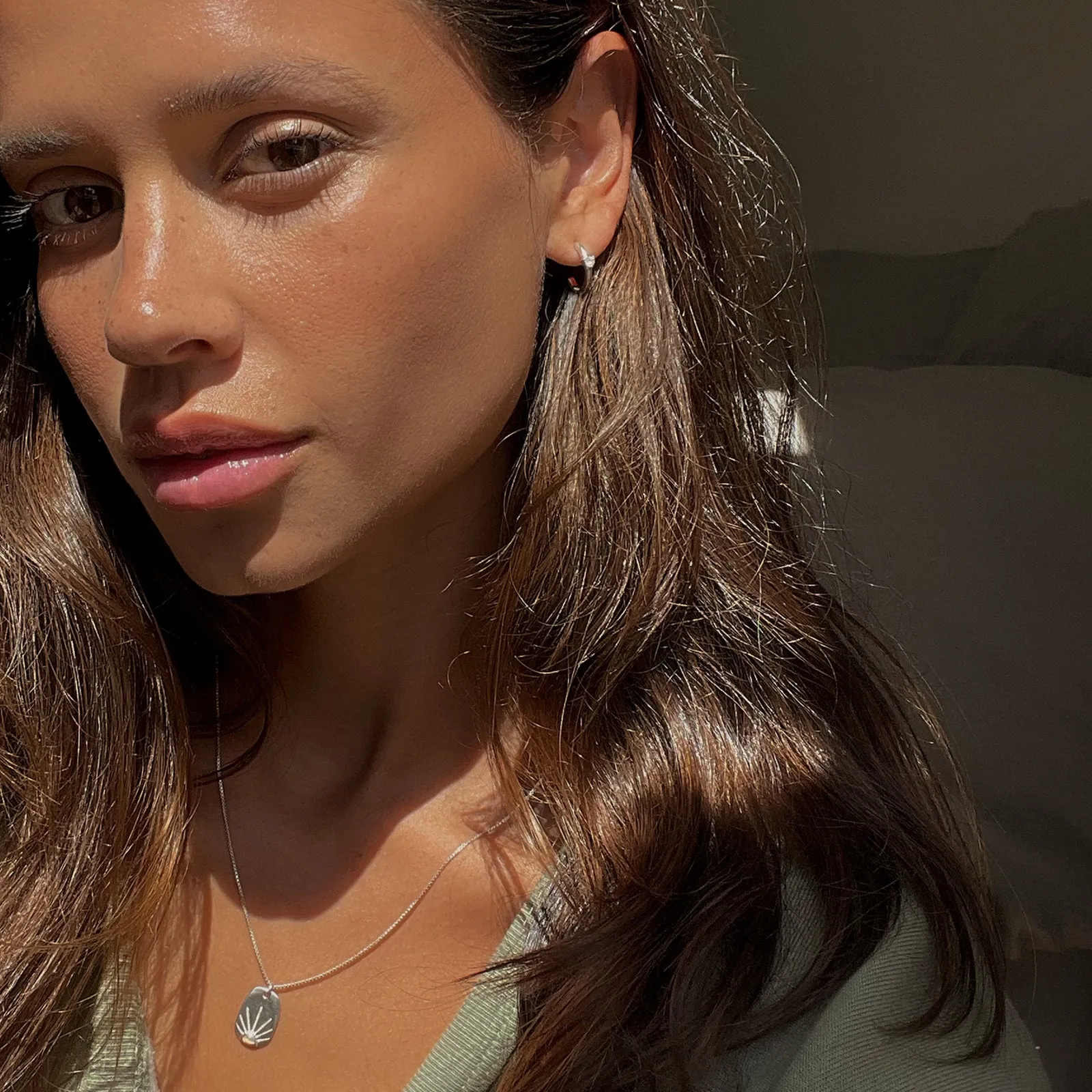 Sunshine Tag Chain Necklace sold by Pura Vida product image thumbnail 4