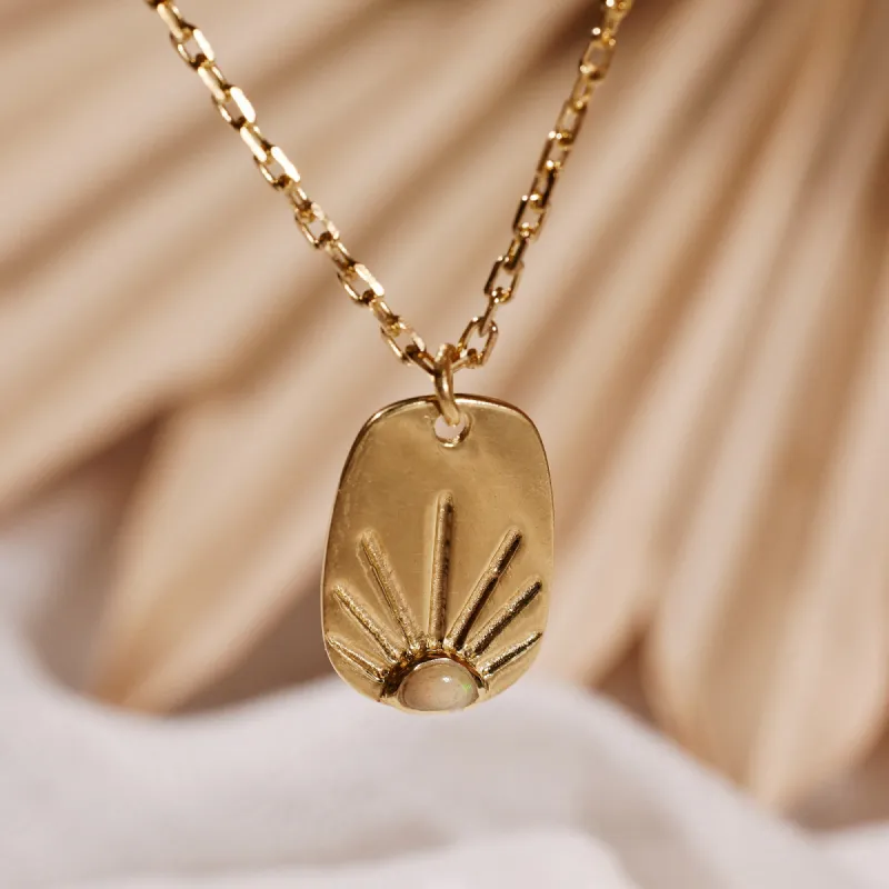 Sunshine Tag Chain Necklace sold by Pura Vida