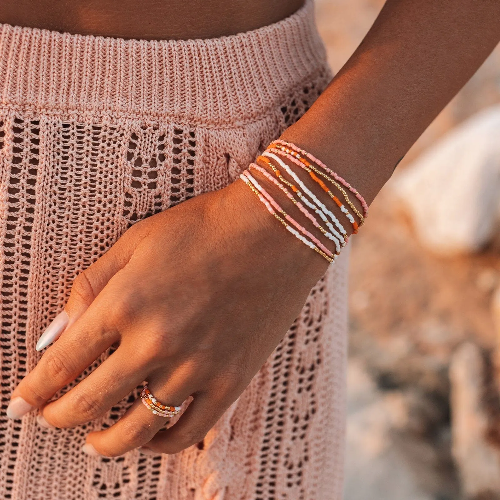 Warm Breeze Stretch Bracelet Set of 8 sold by Pura Vida product image thumbnail 3