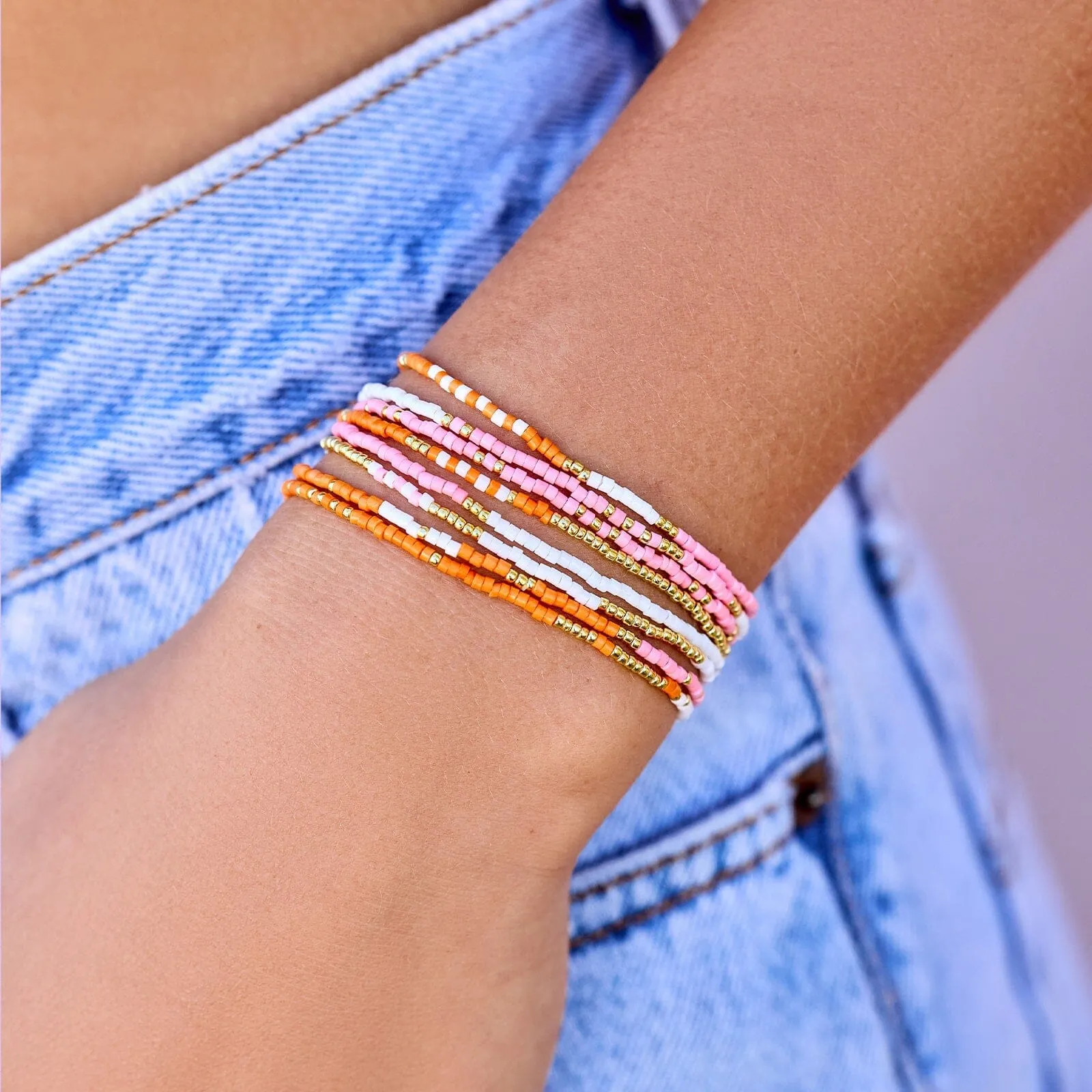 Warm Breeze Stretch Bracelet Set of 8 sold by Pura Vida product image thumbnail 2
