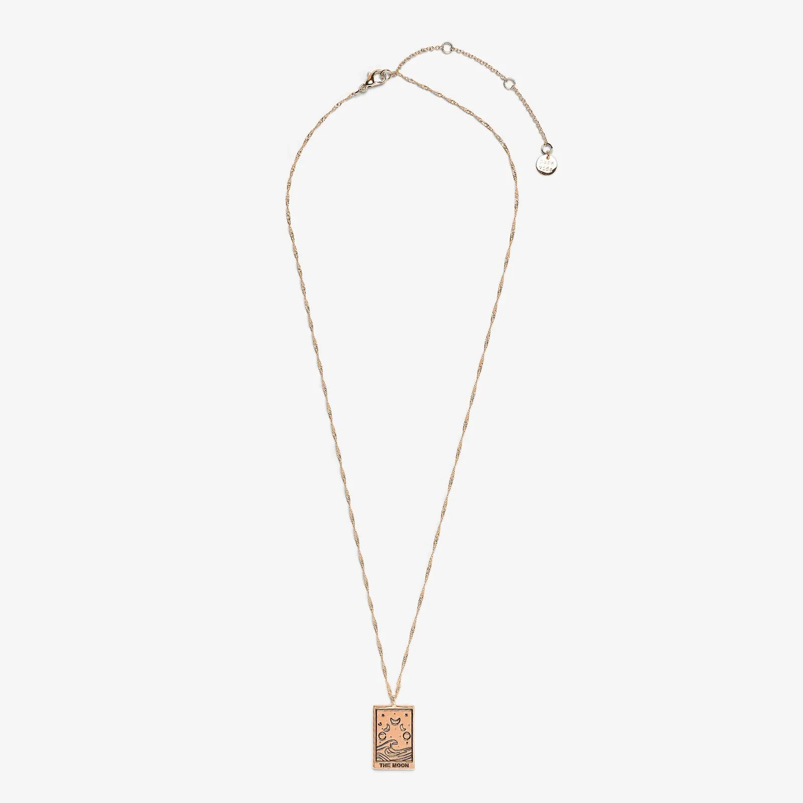 Rose Gold Tarot Card Pendant Necklace sold by Pura Vida product image thumbnail 5