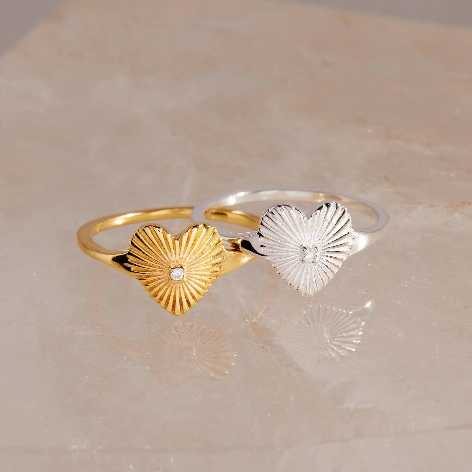 Sunburst Heart Ring sold by Pura Vida product image thumbnail 5