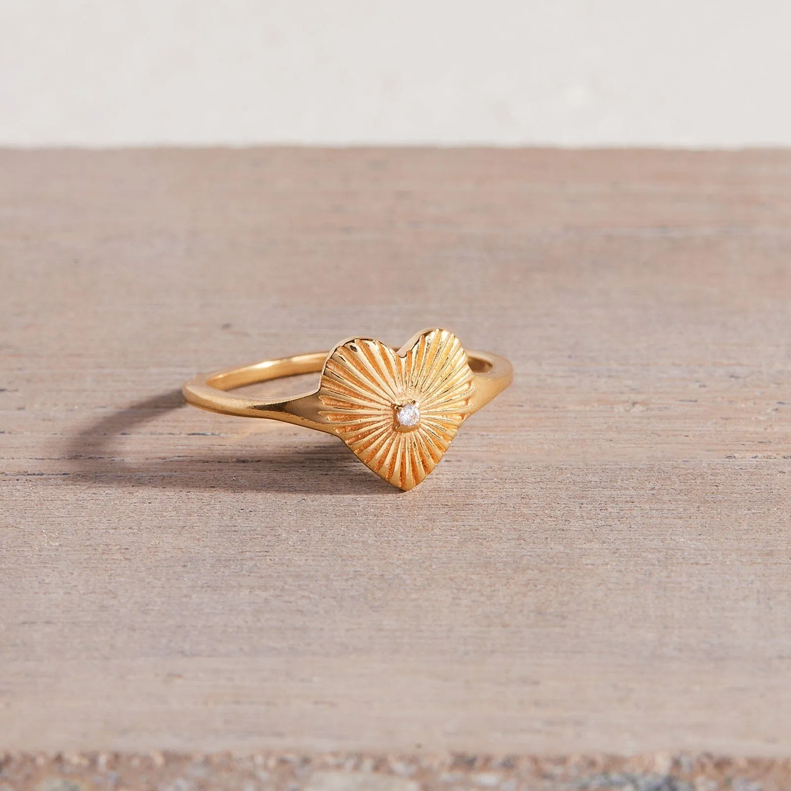 Sunburst Heart Ring sold by Pura Vida