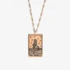 Rose Gold Empress Tarot Card Pendant Necklace sold by Pura Vida