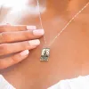 Rose Gold Empress Tarot Card Pendant Necklace sold by Pura Vida