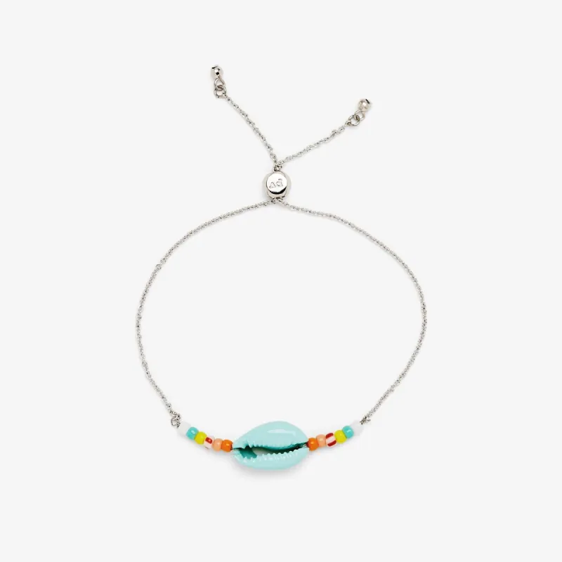 Candy Coated Cowrie Slider Bracelet sold by Pura Vida