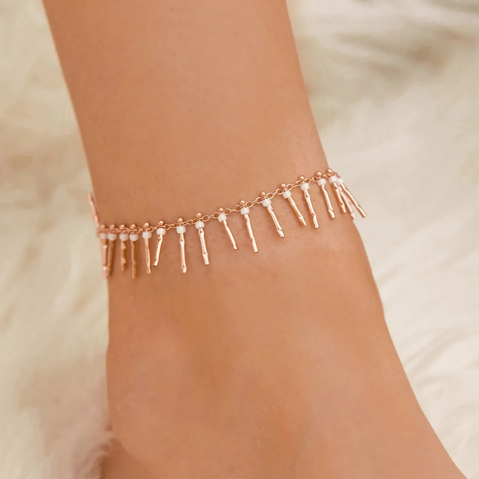 Fringe Bead Anklet sold by Pura Vida product image thumbnail 3