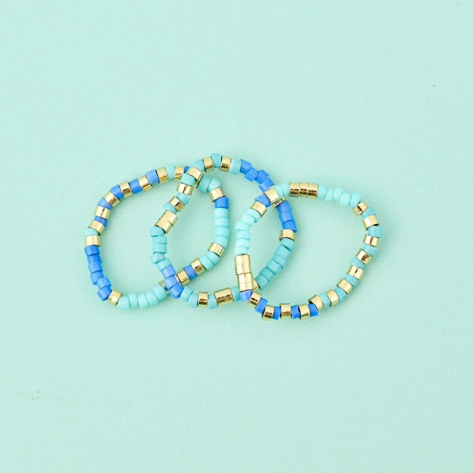 Out to Sea Stretch Ring Set of 3 sold by Pura Vida product image thumbnail 4