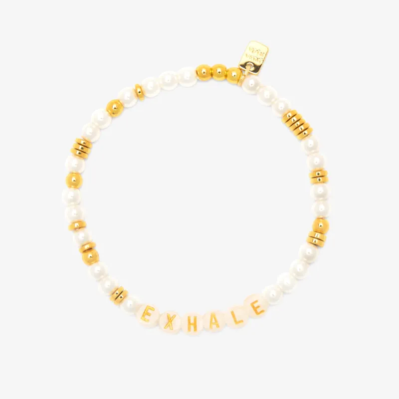 Mental Health Awareness Exhale Bead Stretch Bracelet sold by Pura Vida