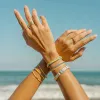 Sunset Beach Stretch Bracelet Set of 3 sold by Pura Vida