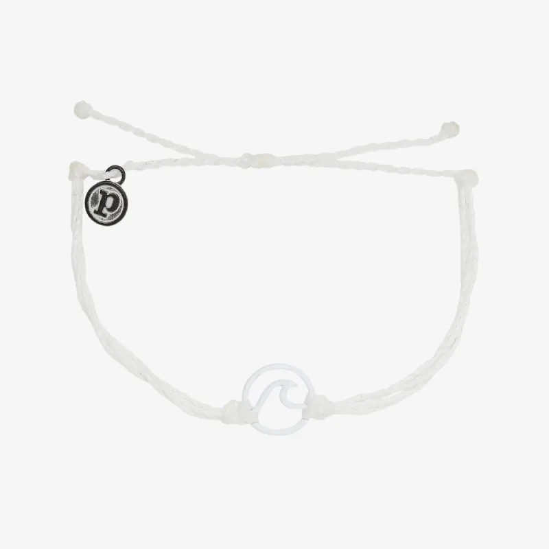 White Enamel Wave Bracelet sold by Pura Vida