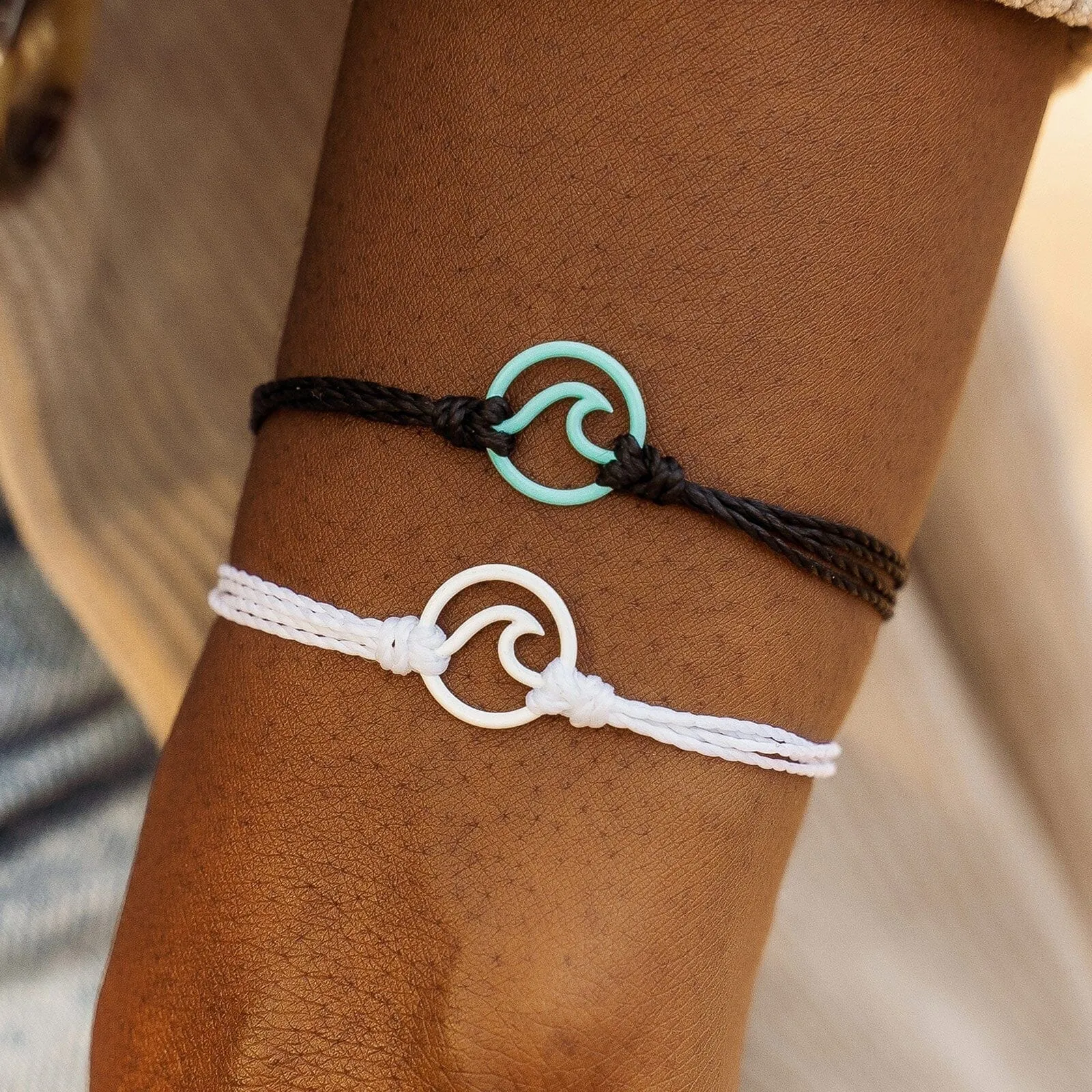 White Enamel Wave Bracelet sold by Pura Vida product image thumbnail 2