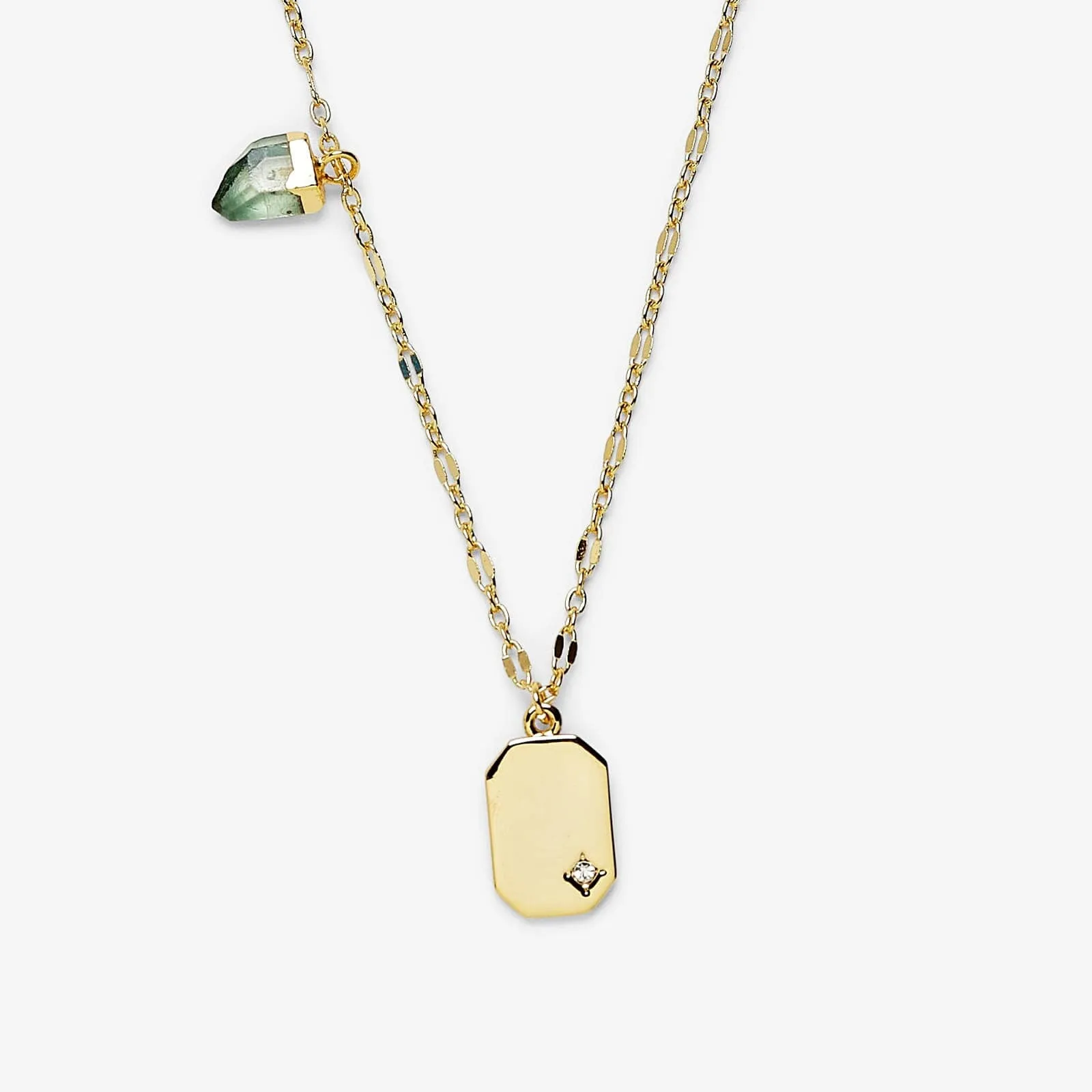 Emerald Quartz Pendant Necklace sold by Pura Vida product image thumbnail 3