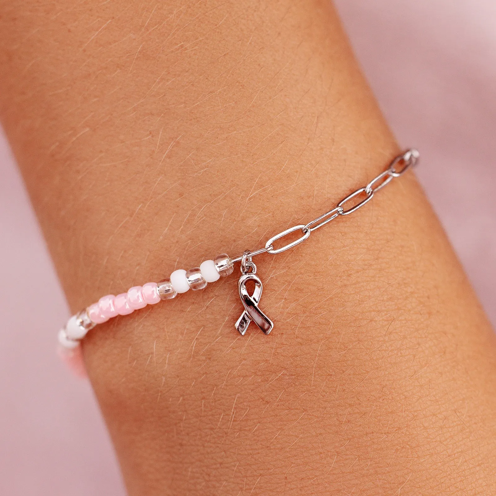 Boarding 4 Breast Cancer Half N Half Bracelet sold by Pura Vida product image thumbnail 2