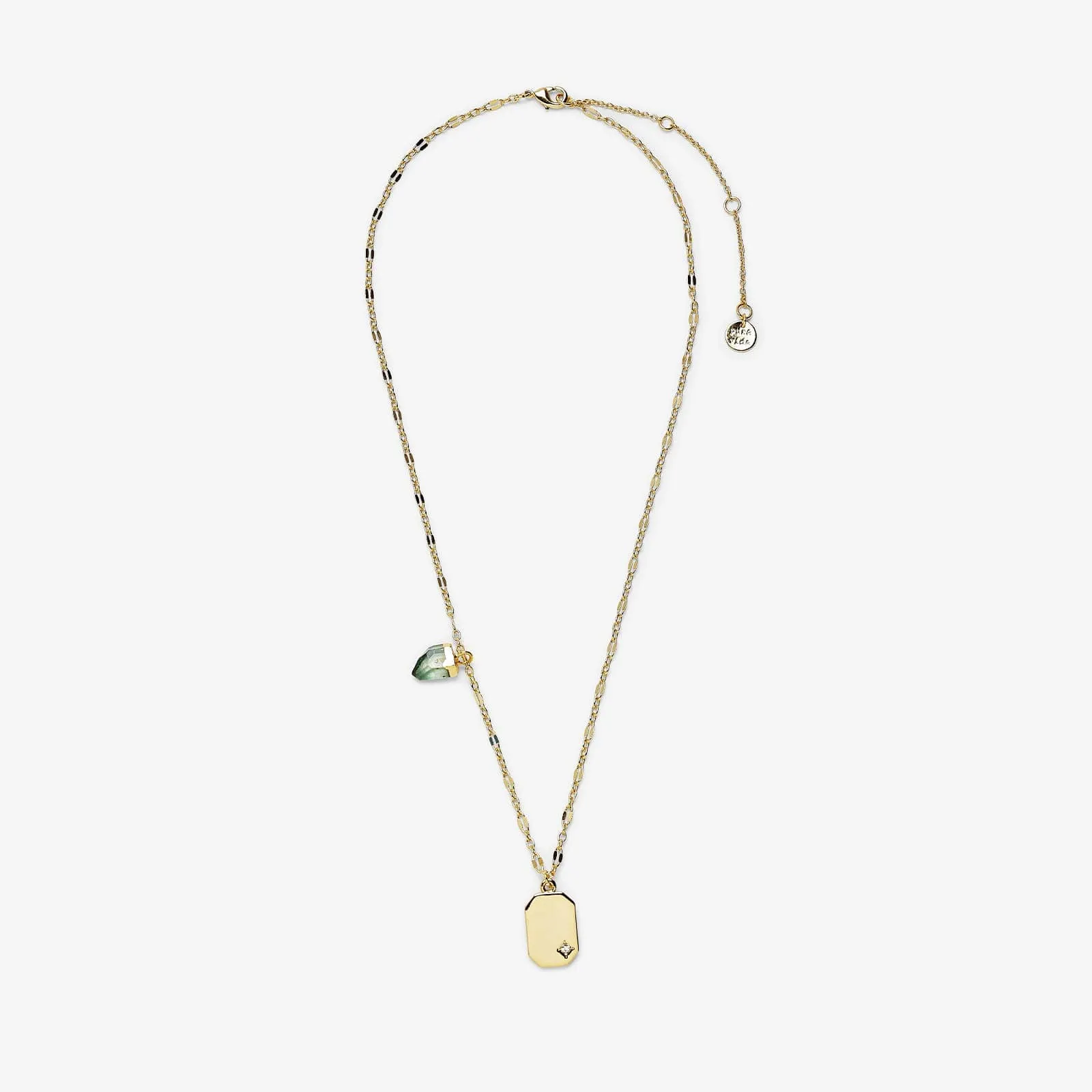 Emerald Quartz Pendant Necklace sold by Pura Vida product image thumbnail 4