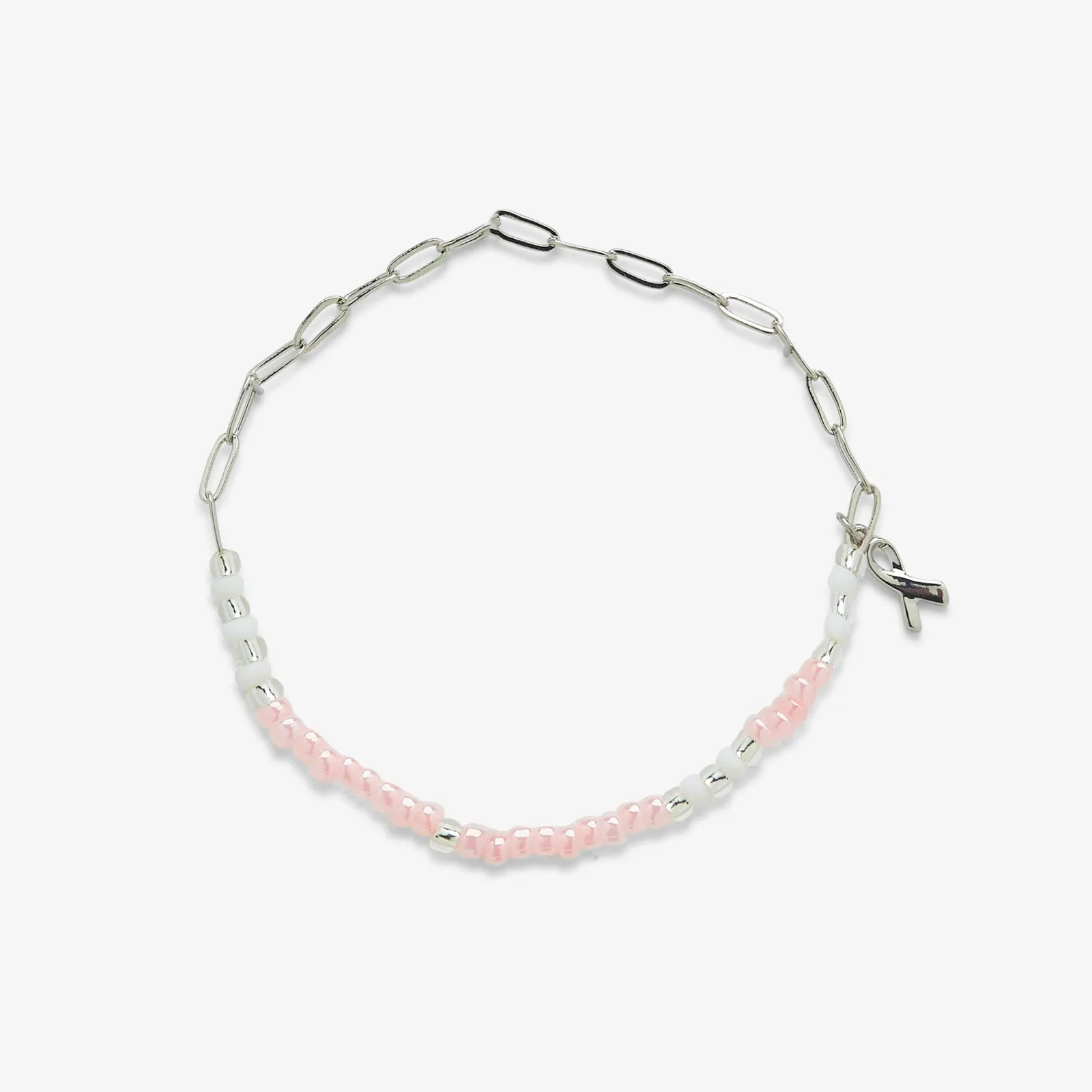 Boarding 4 Breast Cancer Half N Half Bracelet sold by Pura Vida