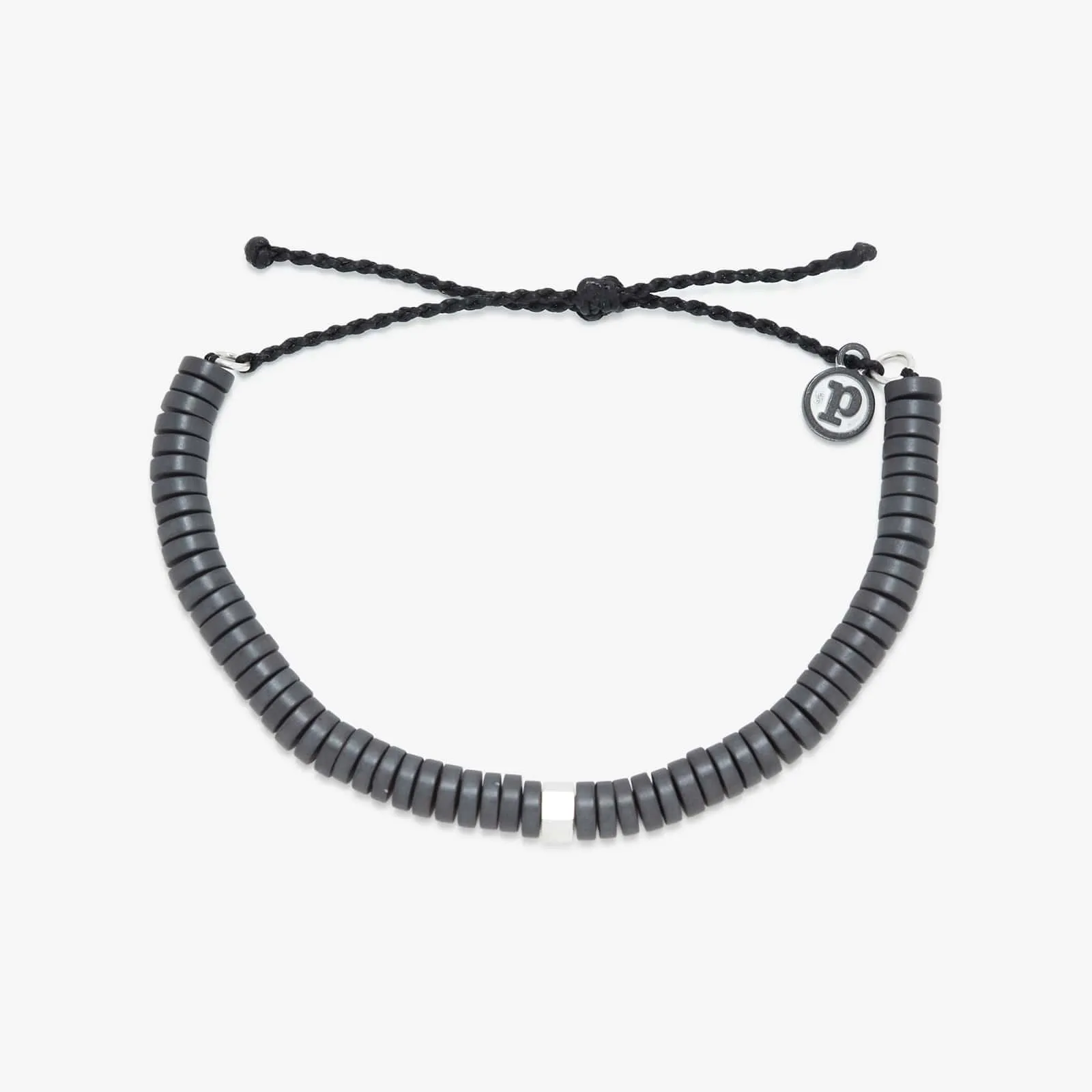 Men's Black Gunmetal Stone Bracelet sold by Pura Vida