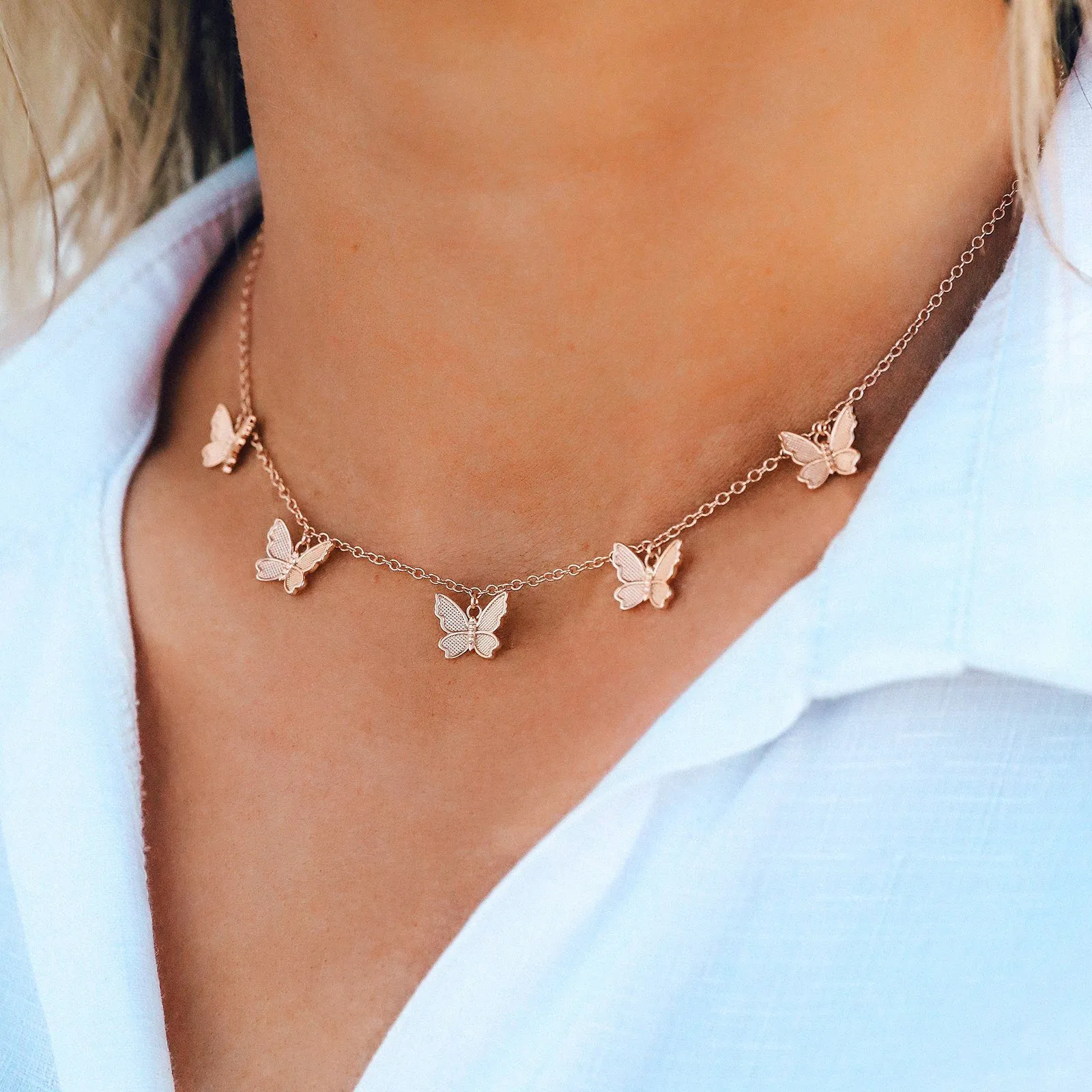 Butterfly In Flight Choker sold by Pura Vida product image thumbnail 4