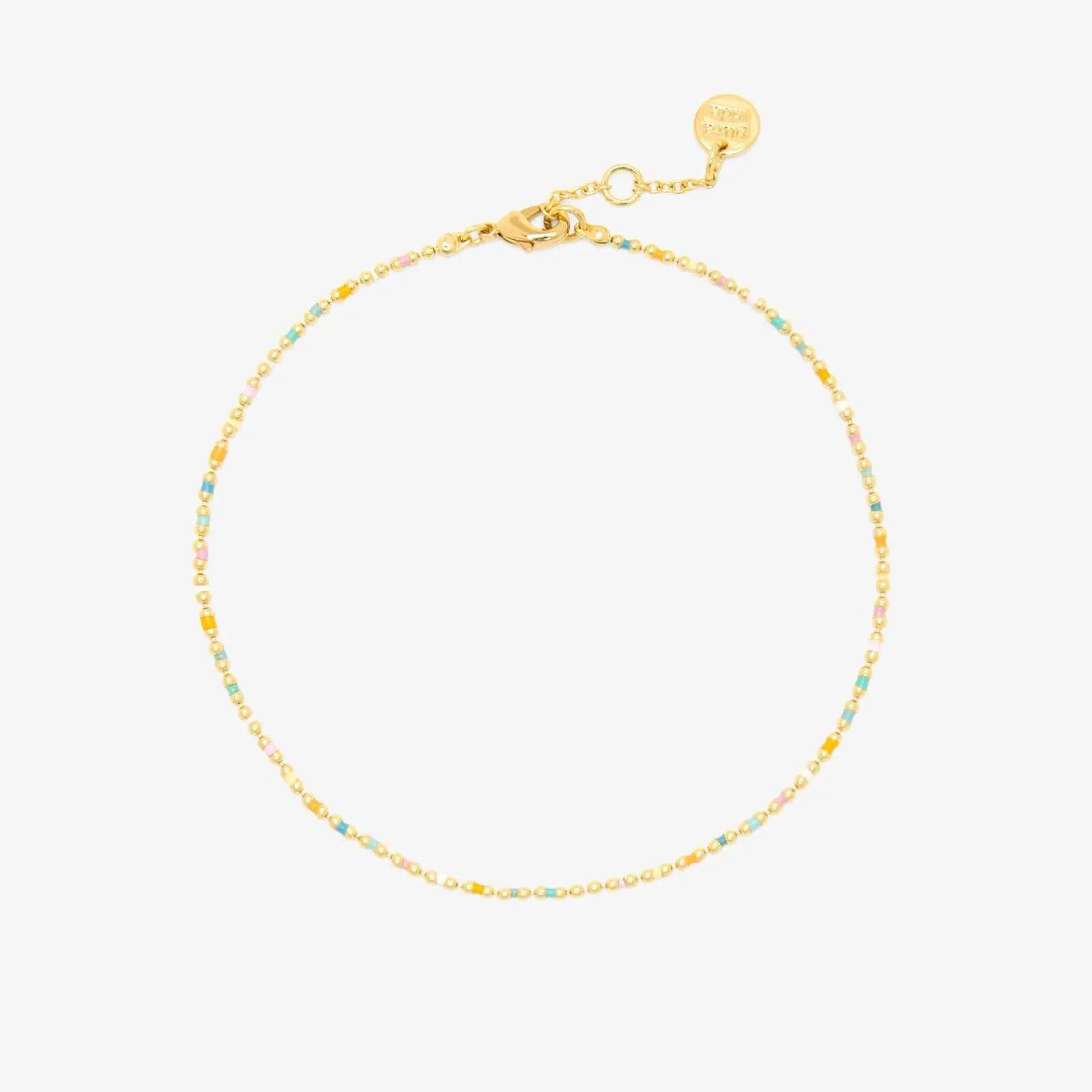 Dainty Enamel Chain Anklet sold by Pura Vida