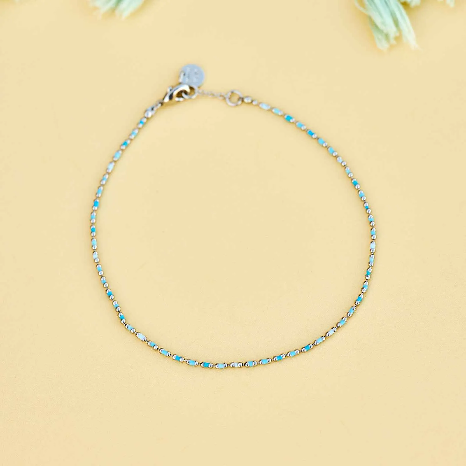Dainty Enamel Chain Anklet sold by Pura Vida product image thumbnail 5
