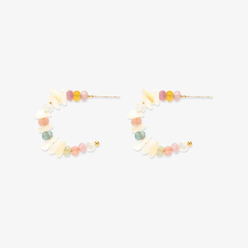 Mother of Pearl Chip Huggies sold by Pura Vida