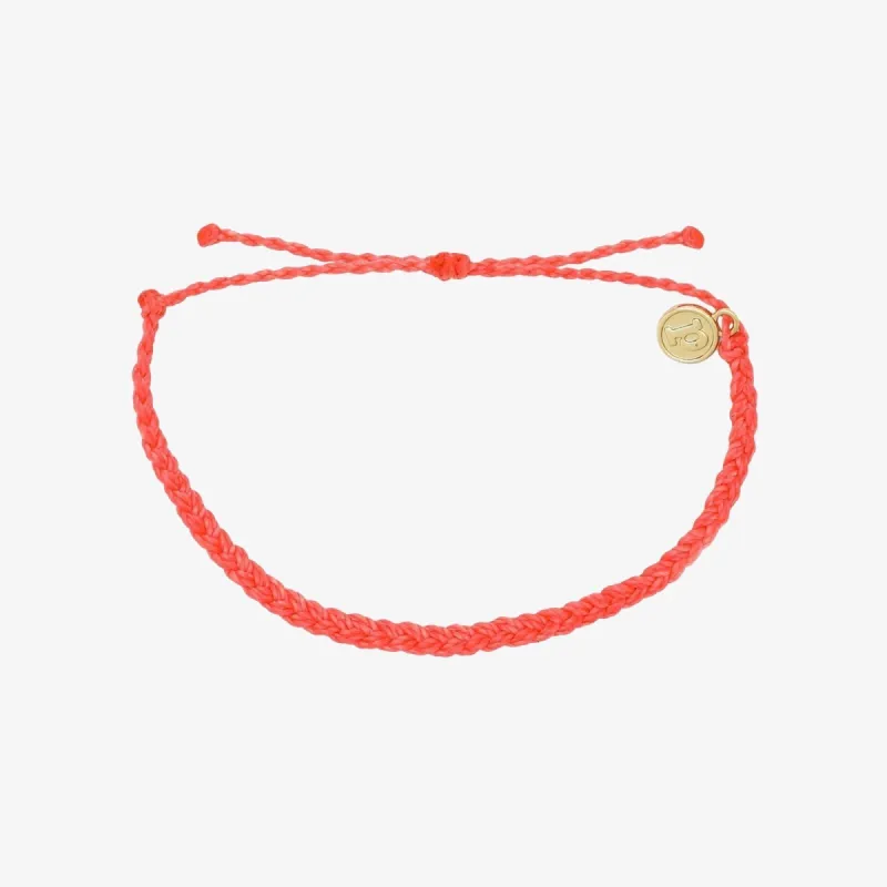 Strawberry Solid Mini Braided Bracelet sold by Pura Vida