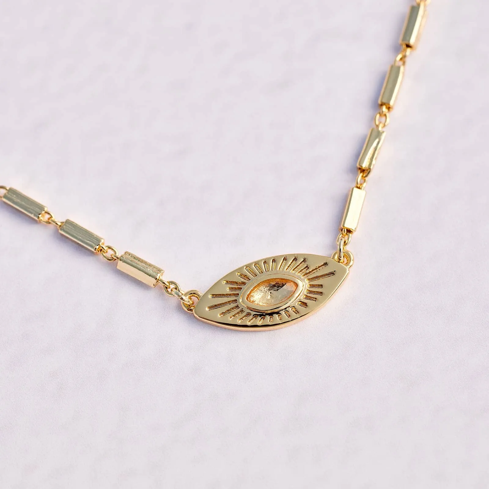 Sunburst Eye Pendant Necklace sold by Pura Vida product image thumbnail 3