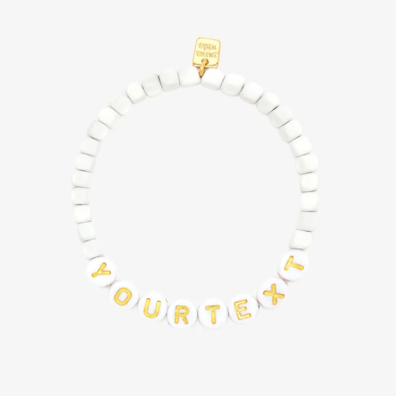 Gold Hematite Bead Stretch Bracelet sold by Pura Vida