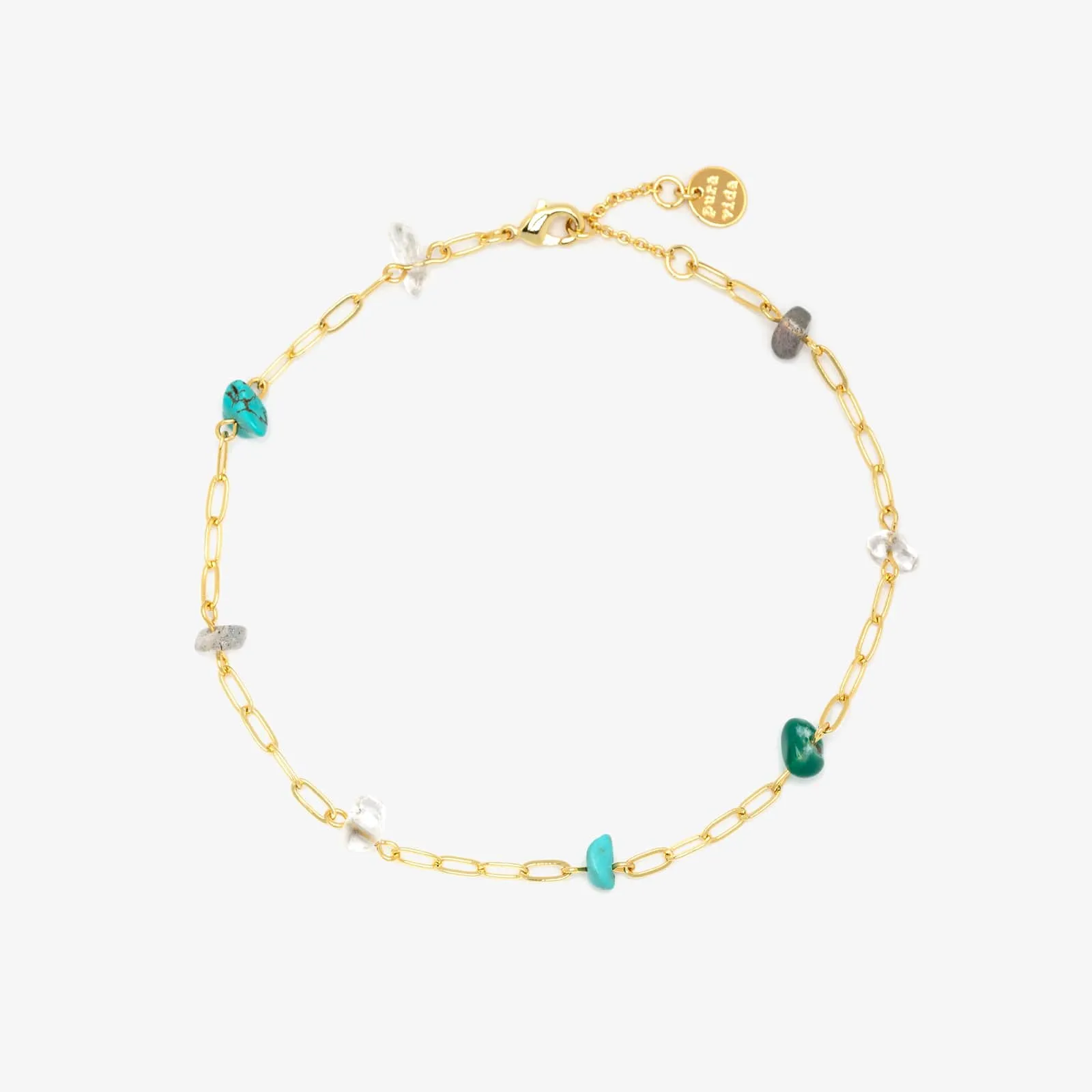 Earth Day Stone Chain Anklet sold by Pura Vida