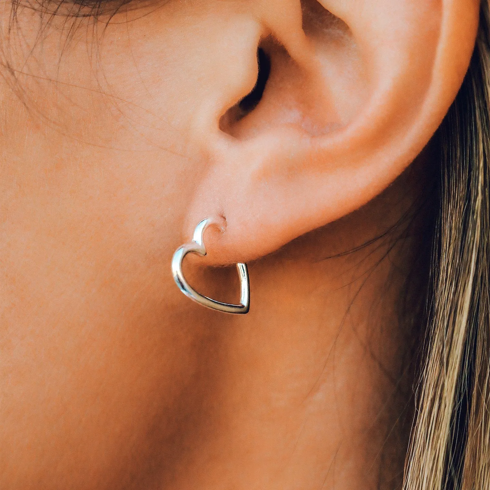 Heart Hoop Earrings sold by Pura Vida product image thumbnail 2