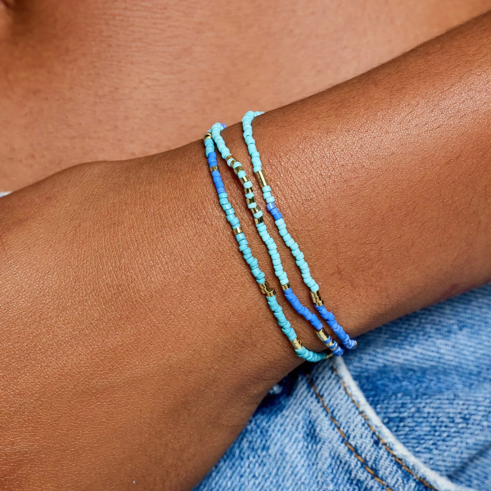 Out to Sea Bead Stretch Bracelet Set of 3 sold by Pura Vida product image thumbnail 2